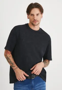 Medicine tricou din bumbac culoarea negru, neted imagine