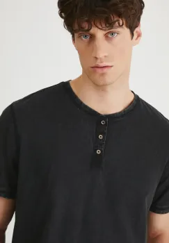 Medicine tricou din bumbac culoarea negru, neted imagine