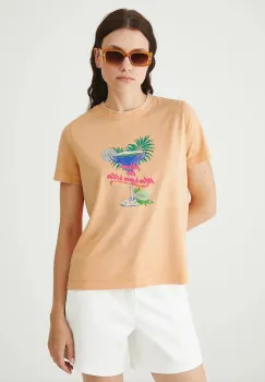 Medicine tricou din bumbac culoarea portocaliu imagine