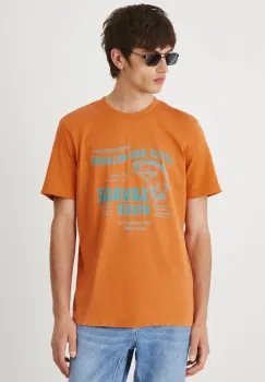Medicine tricou din bumbac culoarea portocaliu, cu imprimeu imagine