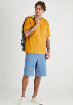 Medicine tricou din bumbac culoarea portocaliu, neted imagine