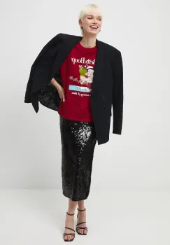 Medicine tricou din bumbac culoarea rosu imagine