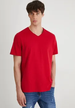 Medicine tricou din bumbac culoarea rosu, neted imagine
