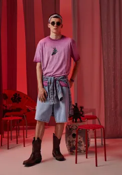 Medicine tricou din bumbac culoarea roz, cu imprimeu imagine