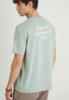 Medicine tricou din bumbac culoarea turcoaz, cu imprimeu imagine