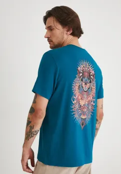Medicine tricou din bumbac culoarea verde, cu imprimeu imagine