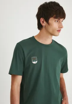 Medicine tricou din bumbac culoarea verde, cu imprimeu imagine