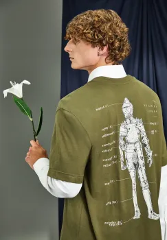 Medicine tricou din bumbac culoarea verde, cu imprimeu imagine