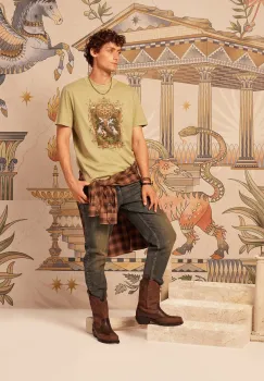 Medicine tricou din bumbac culoarea verde, cu imprimeu imagine