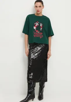 Medicine tricou din bumbac culoarea verde imagine