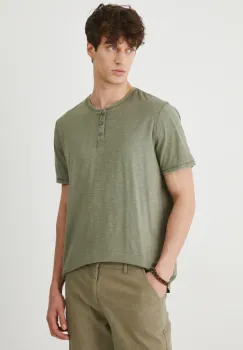 Medicine tricou din bumbac culoarea verde, neted imagine