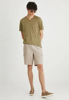 Medicine tricou din bumbac culoarea verde, neted imagine