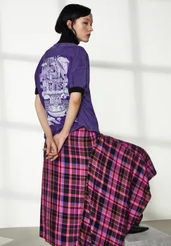 Medicine tricou din bumbac culoarea violet imagine