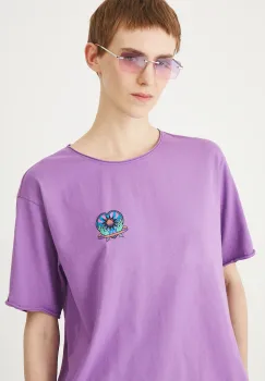 Medicine tricou din bumbac culoarea violet imagine