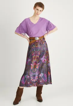 Medicine tricou din bumbac culoarea violet imagine