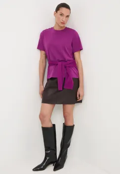 Medicine tricou din bumbac culoarea violet imagine
