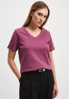 Medicine tricou din bumbac culoarea violet imagine