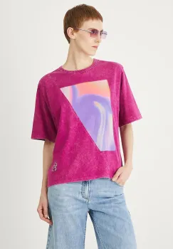 Medicine tricou din bumbac culoarea violet imagine