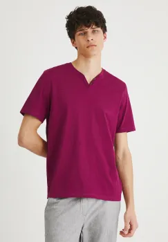 Medicine tricou din bumbac culoarea violet, neted imagine
