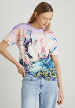Medicine tricou din bumbac femei imagine