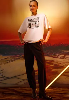 Medicine tricou din bumbac femei, culoarea alb imagine