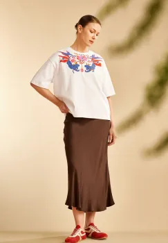 Medicine tricou din bumbac femei, culoarea alb imagine