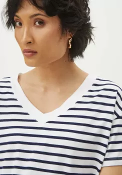 Medicine tricou din bumbac femei, culoarea alb imagine