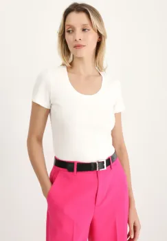 Medicine tricou din bumbac femei, culoarea bej imagine