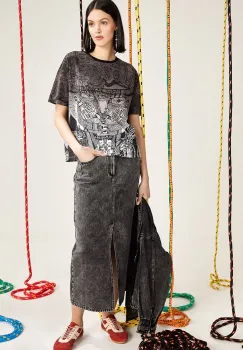 Medicine tricou din bumbac femei, culoarea gri imagine