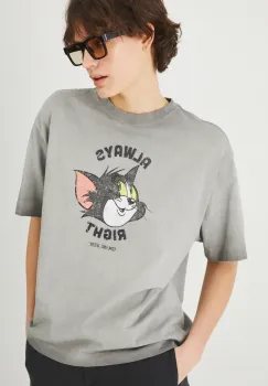 Medicine tricou din bumbac femei, culoarea gri imagine