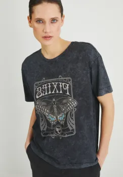 Medicine tricou din bumbac femei, culoarea gri imagine