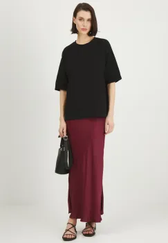 Medicine tricou din bumbac femei, culoarea negru imagine
