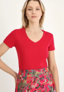 Medicine tricou din bumbac femei, culoarea rosu imagine