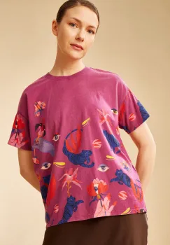 Medicine tricou din bumbac femei, culoarea roz imagine