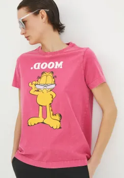 Medicine tricou din bumbac femei, culoarea roz imagine