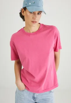 Medicine tricou din bumbac femei, culoarea roz imagine