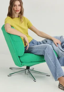 Medicine tricou din bumbac femei, culoarea verde imagine