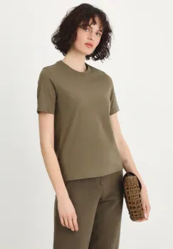 Medicine tricou din bumbac femei, culoarea verde imagine