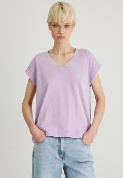 Medicine tricou din bumbac femei, culoarea violet imagine