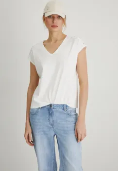 Medicine tricou din in culoarea bej imagine