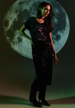 Medicine tricou femei, culoarea albastru marin imagine