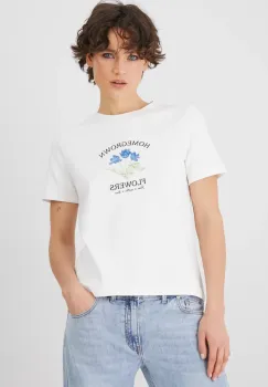 Medicine tricou femei, culoarea bej imagine