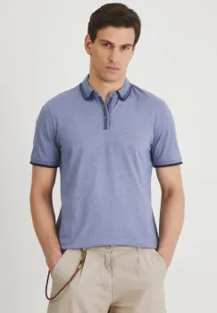 Medicine tricou polo barbati, melanj imagine