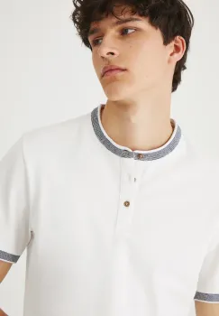 Medicine tricou polo culoarea alb, neted imagine
