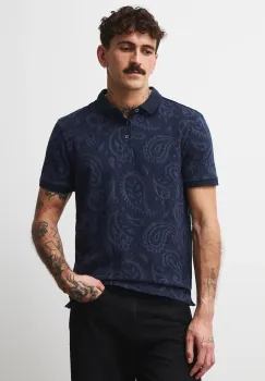 Medicine tricou polo culoarea albastru marin, modelator imagine