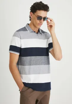 Medicine tricou polo culoarea bleumarin, cu imprimeu imagine