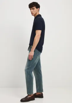 Medicine tricou polo culoarea bleumarin, uni imagine