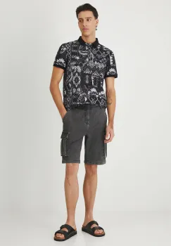 Medicine tricou polo culoarea negru, modelator imagine