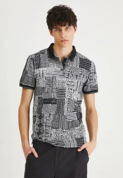 Medicine tricou polo culoarea negru, modelator imagine