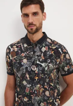 Medicine tricou polo culoarea negru, modelator imagine